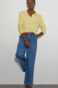 Carla Collar Jumper Yellow