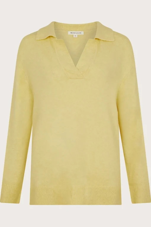 Carla Collar Jumper Yellow