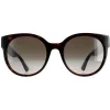 Cat Eye Havana with Blue and Red Brown Gradient GG0035SN Sunglasses