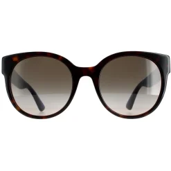 Cat Eye Havana with Blue and Red Brown Gradient GG0035SN Sunglasses