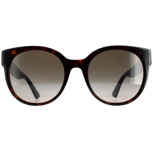 Cat Eye Havana with Blue and Red Brown Gradient GG0035SN Sunglasses