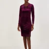 Cece Velvet Shift Dress