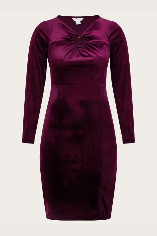 Cece Velvet Shift Dress