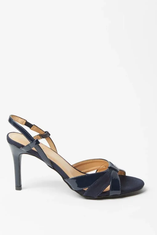 Celeste Cut Out Detail Slingback Heeled Sandals