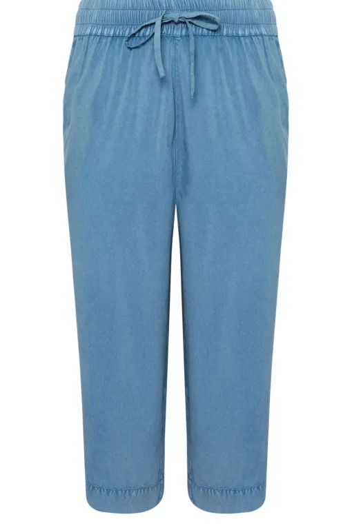 Chambray Wide Leg Culottes