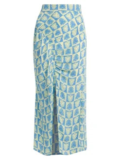 Checkerboard Shells Cleo Skirt-Geometric