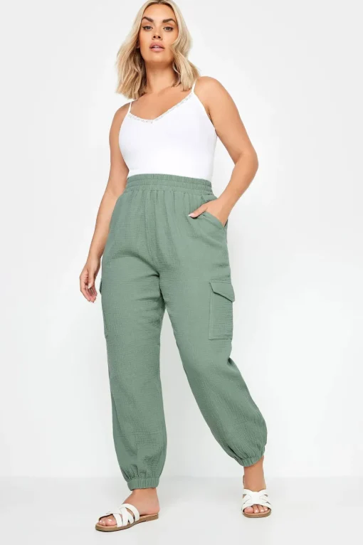 Cheesecloth Cuffed Joggers