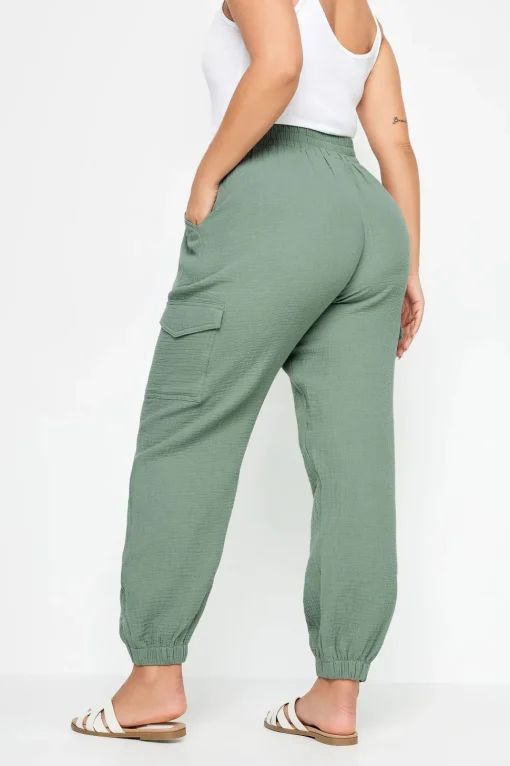 Cheesecloth Cuffed Joggers