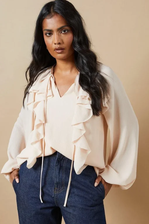 Chiffon Ruffle Blouse