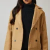 Collar Detail Double Breasted Jacket