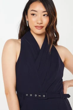 Collared Straight Leg Jumpsuit