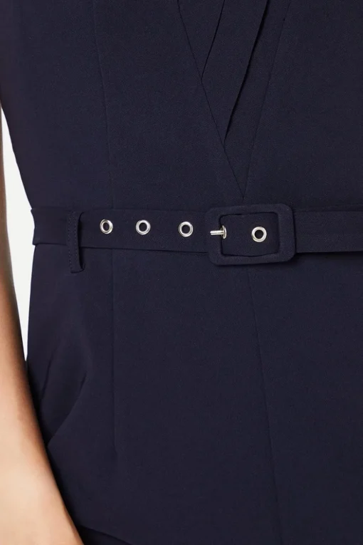 Collared Straight Leg Jumpsuit