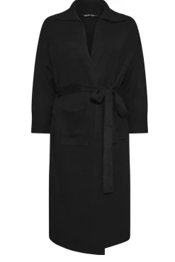 Collared Tie Waist Coatigan