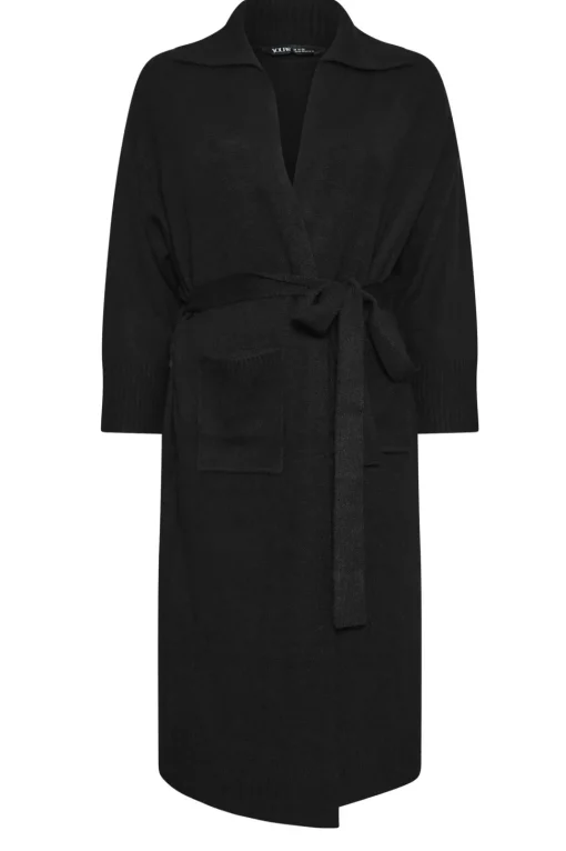 Collared Tie Waist Coatigan