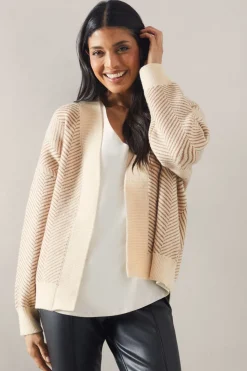 Colour Block Fringe Detail High Neck Jumper