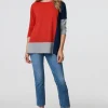 Colour Block Long Sleeve Relaxed Top