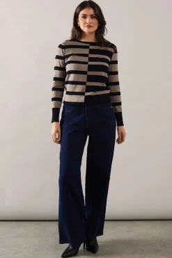 Colourblock Striped Jumper