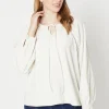 Cord Lace Trim Detail Top