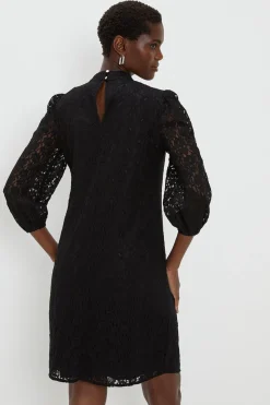 Corded Lace Shift Dress