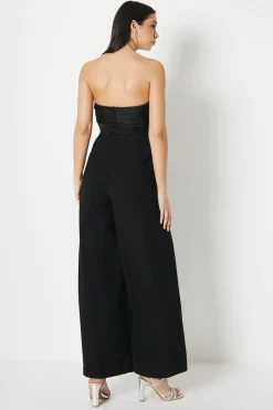 Corset Bodice Wide Leg Jumpsuit