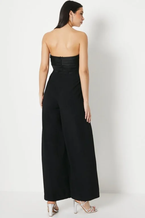 Corset Bodice Wide Leg Jumpsuit