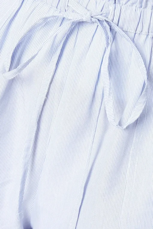 Cotton Poplin Stripe Shorts