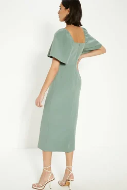 Crepe Cut Out Pencil Dress