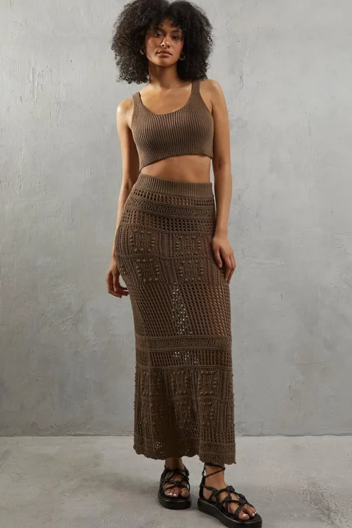 Crochet Bralette Knitted Top