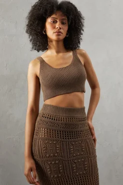 Crochet Bralette Knitted Top