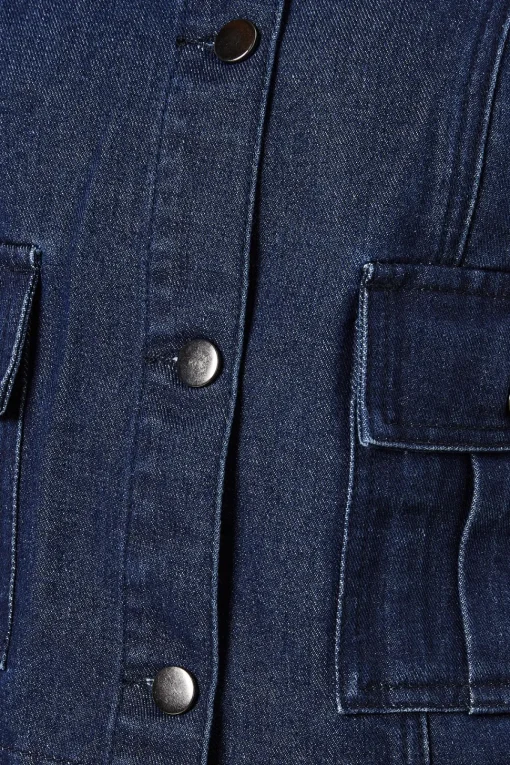 Cropped Collarless Jacket