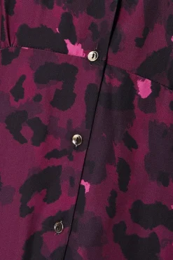 Curve Abstract Shirt Dress