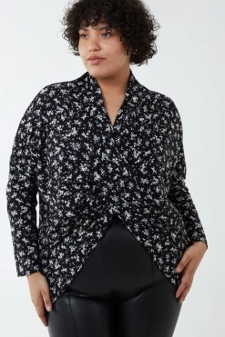 Curve Draped Dip Hem Top