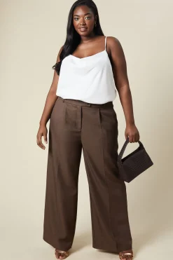 Curve High Waist Wide Leg Trouser