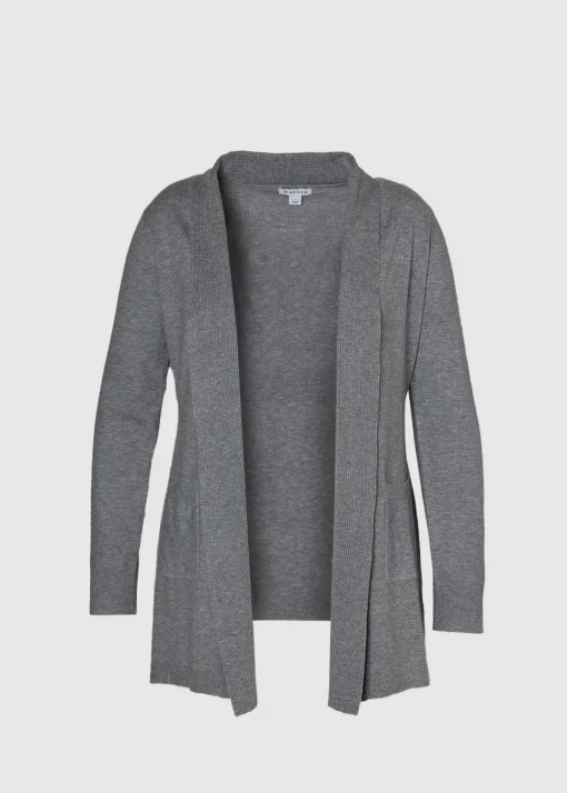 Curve Pocket Detail Longline Cardigan