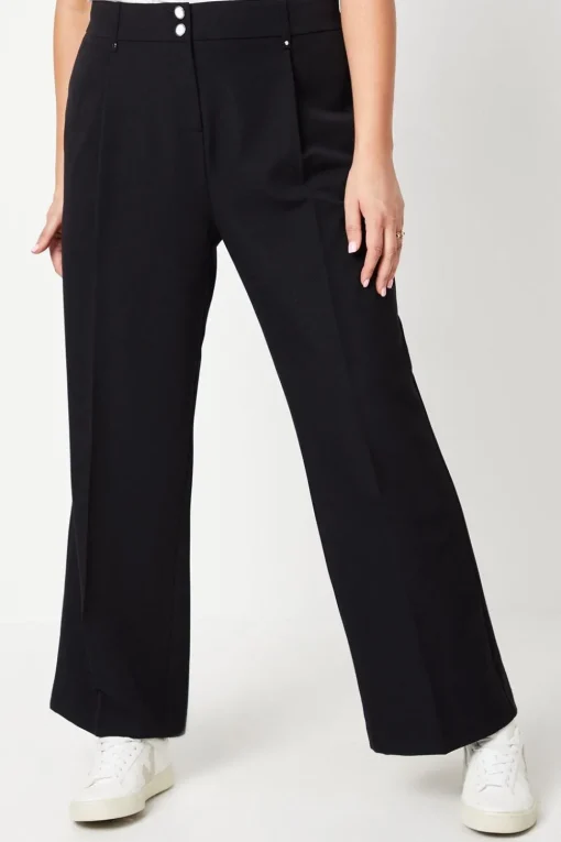 Curve Smart Wide Leg Trousers