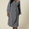 Curve Wrap Midi Dress Shimmer