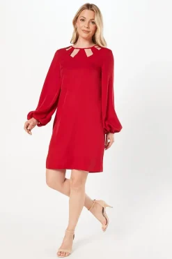 Cut Out Detail Shift Dress