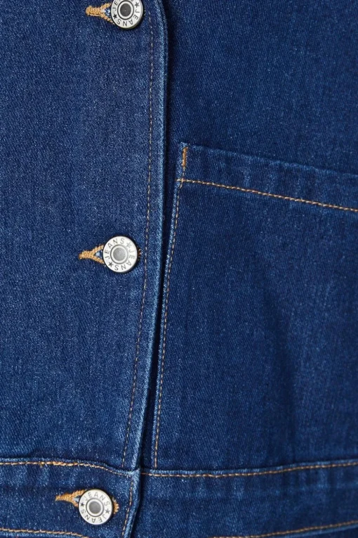 Denim Short Trench Coat