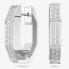 Dextera Crystal Octagon Small Hoop Earrings 5618307