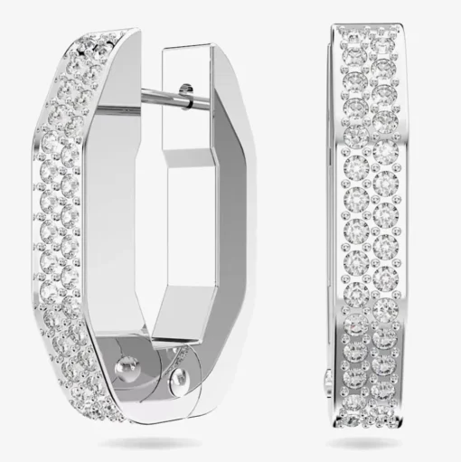 Dextera Crystal Octagon Small Hoop Earrings 5618307