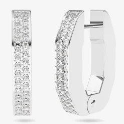 Dextera Crystal Octagon Small Hoop Earrings 5618307