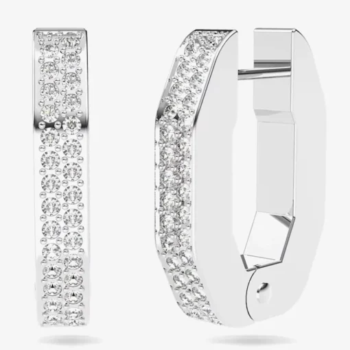 Dextera Crystal Octagon Small Hoop Earrings 5618307