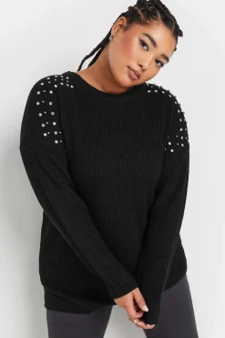 Diamante Embellished Knitted Jumper