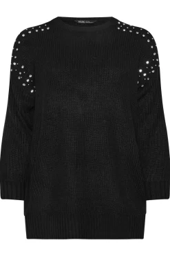Diamante Embellished Knitted Jumper