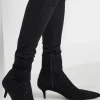 Diamante Heeled Boots In Standard Fit