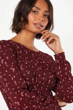 Ditsy Floral Frill Hem Mini Dress