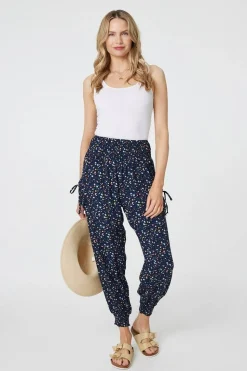 Ditsy Floral High Waist Harem Pants