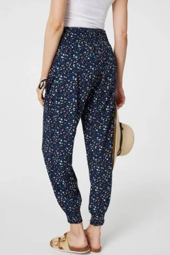 Ditsy Floral High Waist Harem Pants