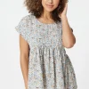 Ditsy Floral Oversized Smock Top