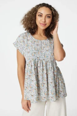 Ditsy Floral Oversized Smock Top